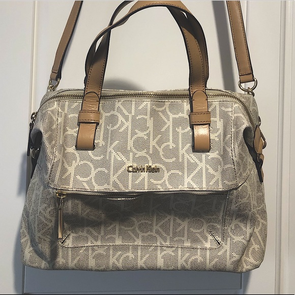 Calvin Klein Cream Handbag and Crossbody Bag - Picture 1 of 7